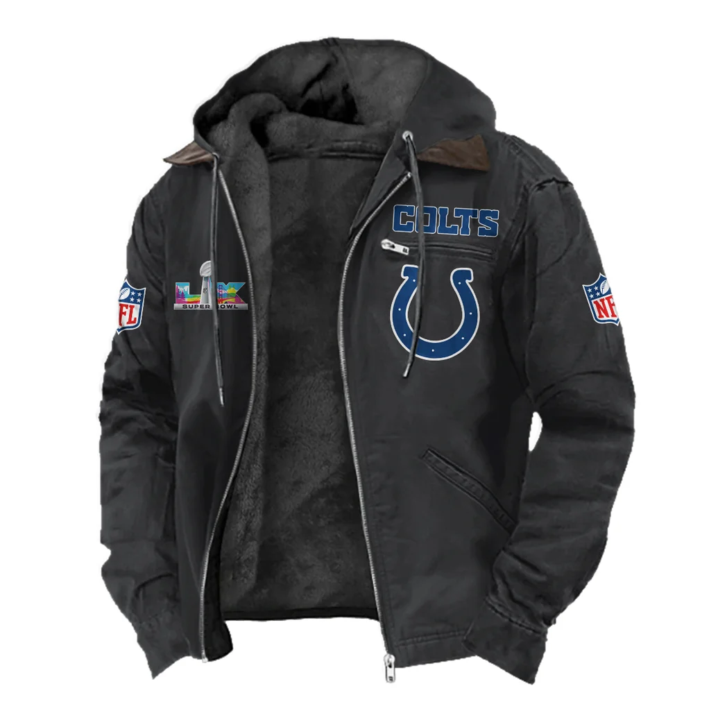 Colt Crew Flannel Hoodie, Classic Flannel Sport Hoodie HVN1466IC - Black - Image 2