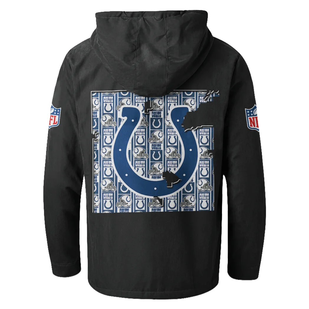 Colt Crew Flannel Hoodie, Classic Flannel Sport Hoodie HVN1466IC - Black - Image 3