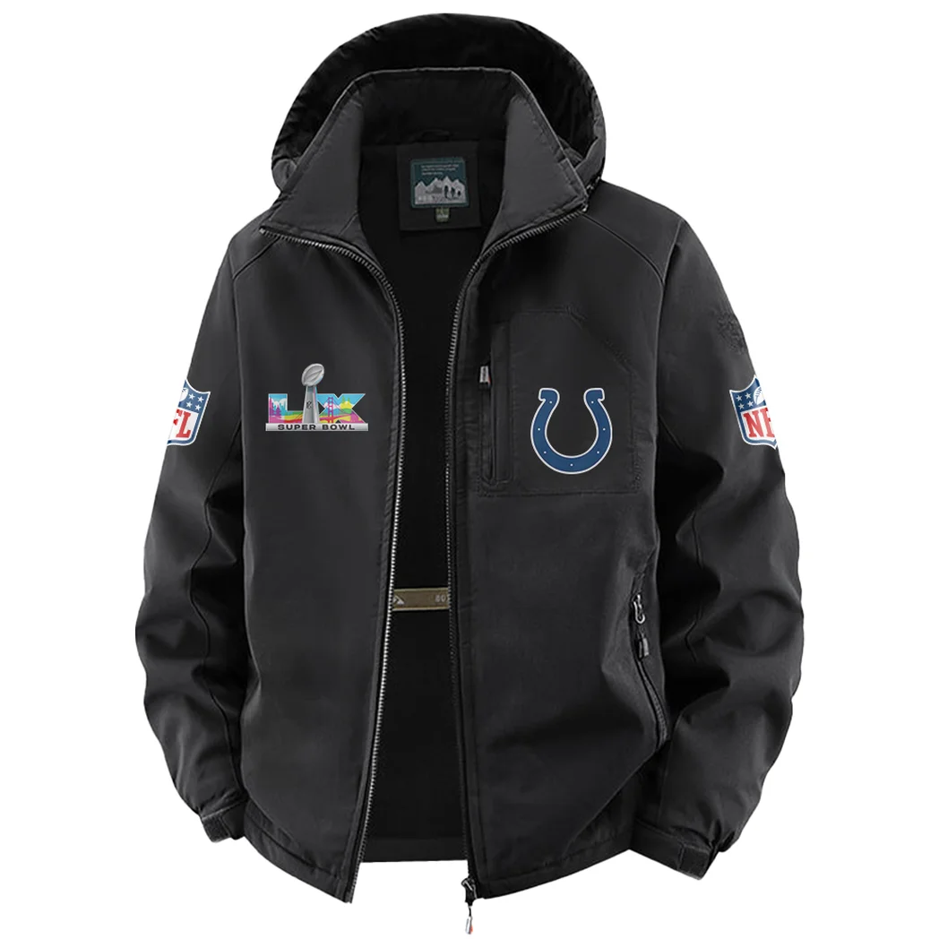 Colt Crew Fleece Windbreaker Jacket, Multi-Sport Weather Jacket HVN1466IC - Black - Image 2