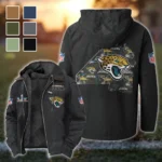 Jaguar Crew Flannel Hoodie, All-Season Fan Hoodie HVN1466JJ - Black