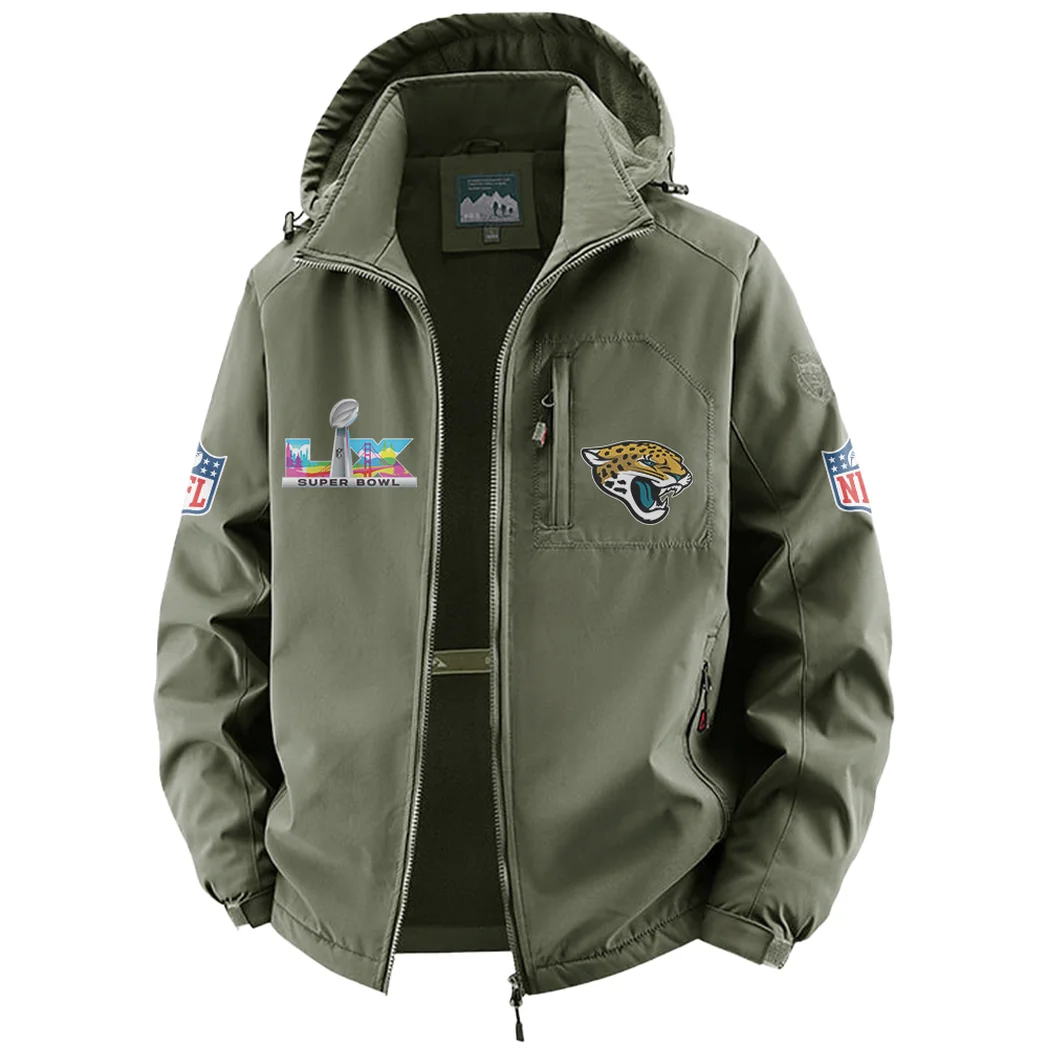 Jaguar Crew Fleece Windbreaker Jacket, Endurance Sport Barrier HVN1466JJ - Green - Image 2