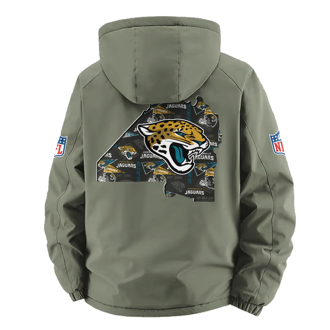 Jaguar Crew Fleece Windbreaker Jacket, Endurance Sport Barrier HVN1466JJ - Green - Image 3