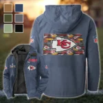 Midnight Rams Flannel Hoodie, Bold Supporter Flannel Hoodie HVN1466KC - Navy Blue