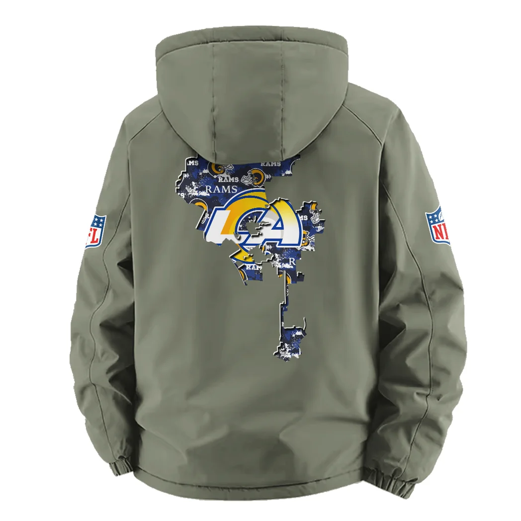 Victory Stars Fleece Windbreaker Jacket, Expedition Wind Fleece HVN1466LA - Green - Image 3