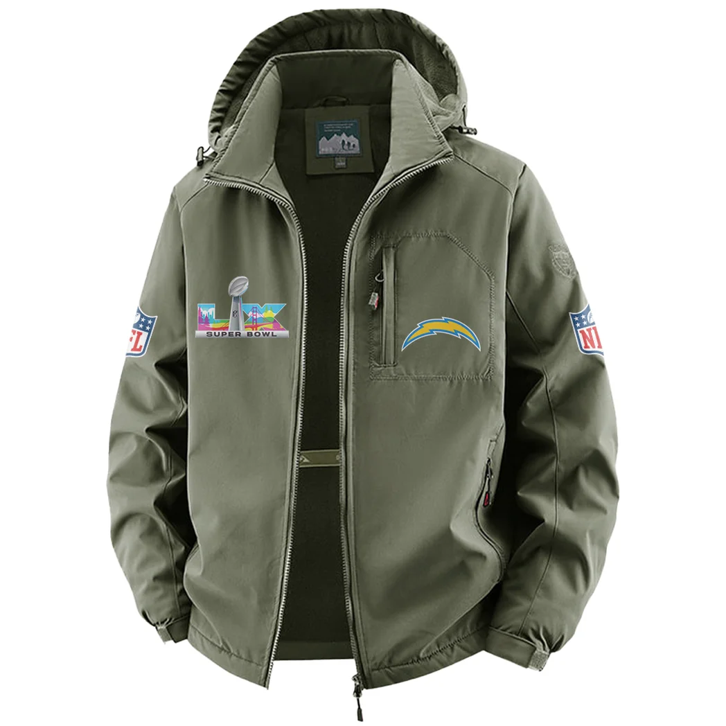 Lightning Fans Fleece Windbreaker Jacket, Mountain Ascent Windbreaker HVN1466LC - Green - Image 2