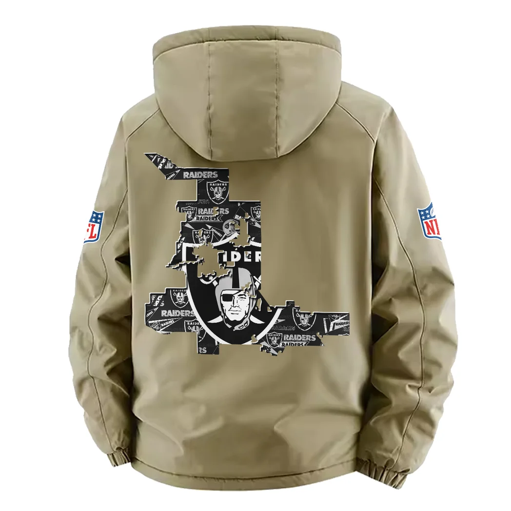Wave Squad Fleece Windbreaker Jacket, Cross-Training Wind Shell HVN1466LV - Khaki - Image 3