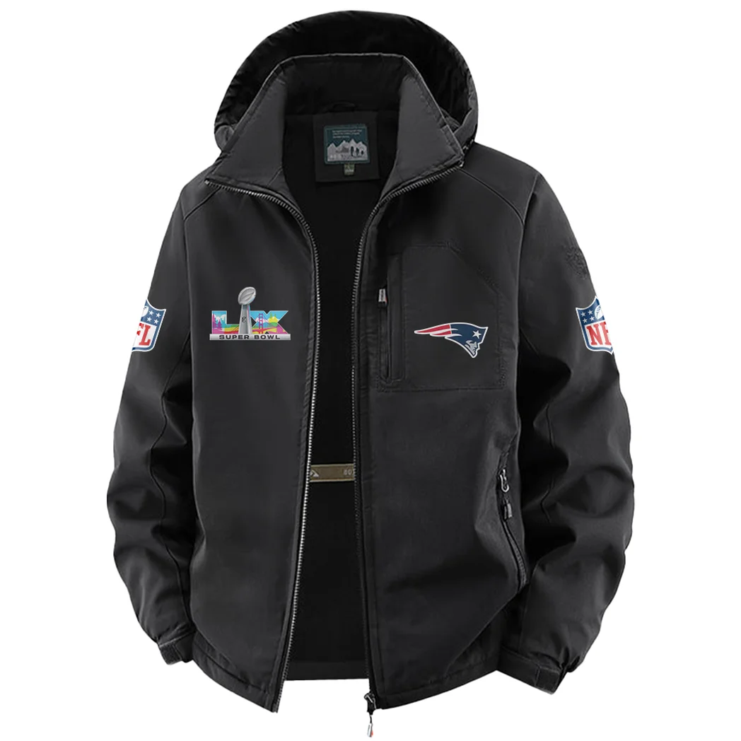 Blue Pride Fleece Windbreaker Jacket, Luxe Fleece Exterior HVN1466NP - Black - Image 2