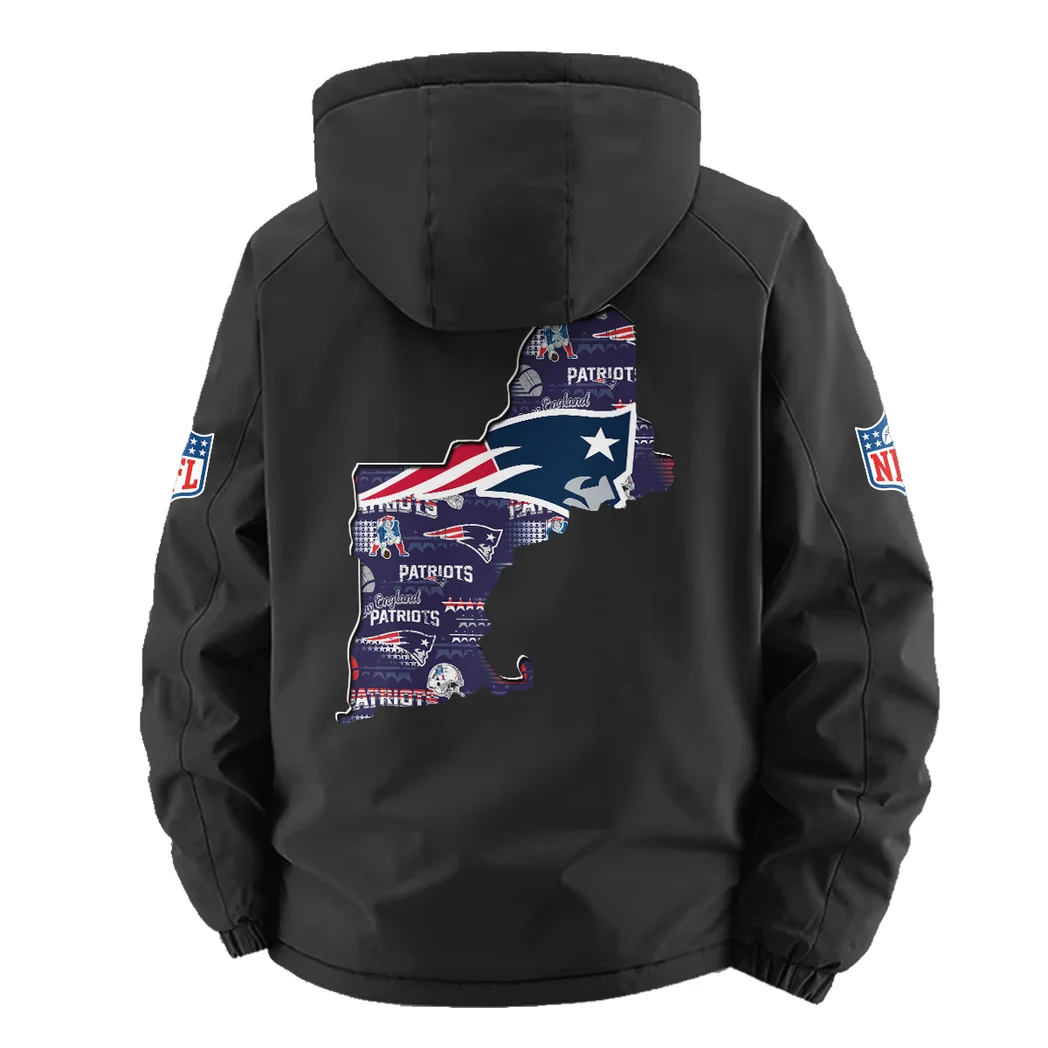 Blue Pride Fleece Windbreaker Jacket, Luxe Fleece Exterior HVN1466NP - Black - Image 3