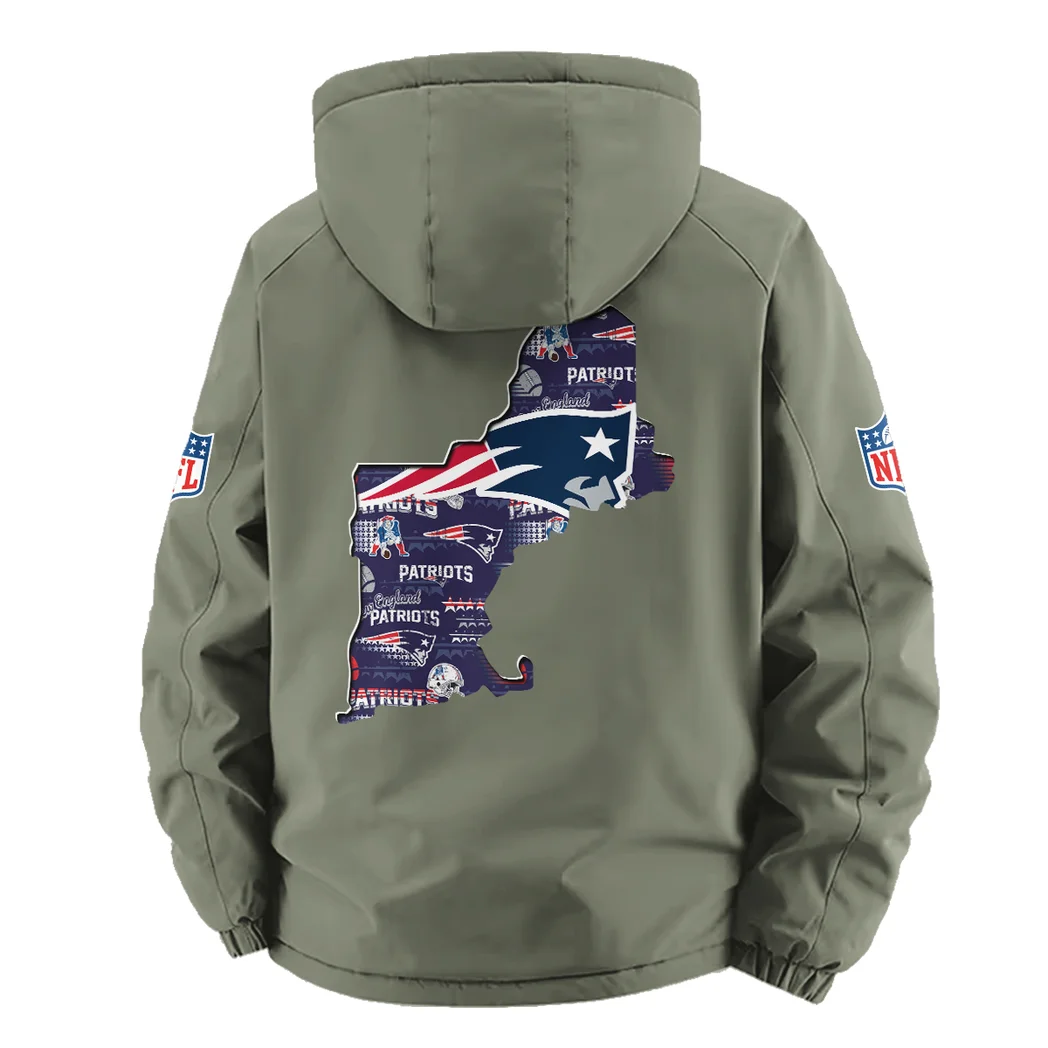 Blue Pride Fleece Windbreaker Jacket, Luxe Fleece Exterior HVN1466NP - Green - Image 3