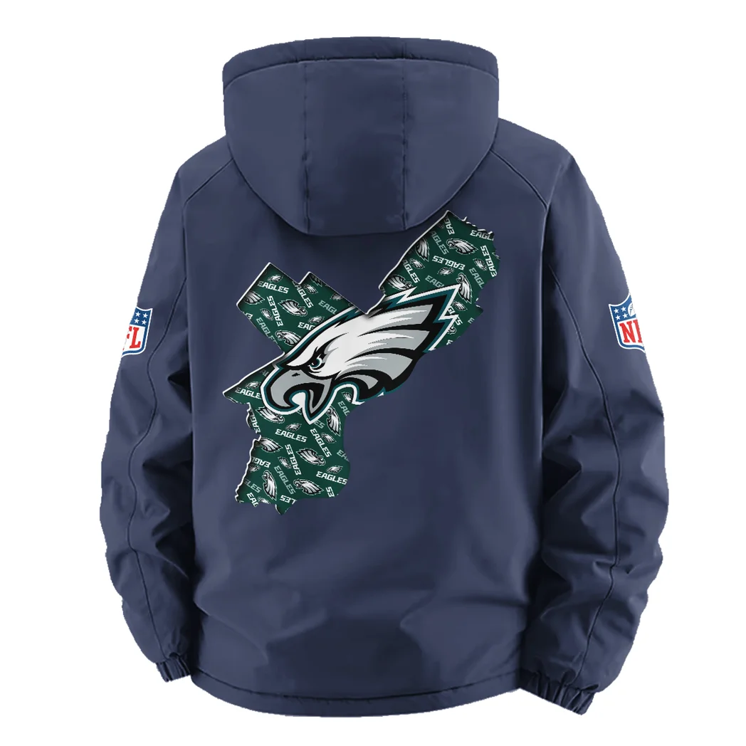 City Squad Fleece Windbreaker Jacket, Midweight Thermal Windbreaker HVN1466PE - Navy - Image 3