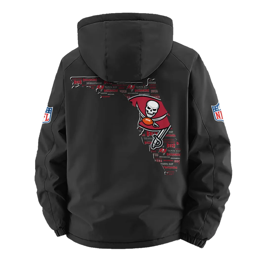 Coastal Army Fleece Windbreaker Jacket, Breathable Fleece Windwear HVN1466TB - Black - Image 3