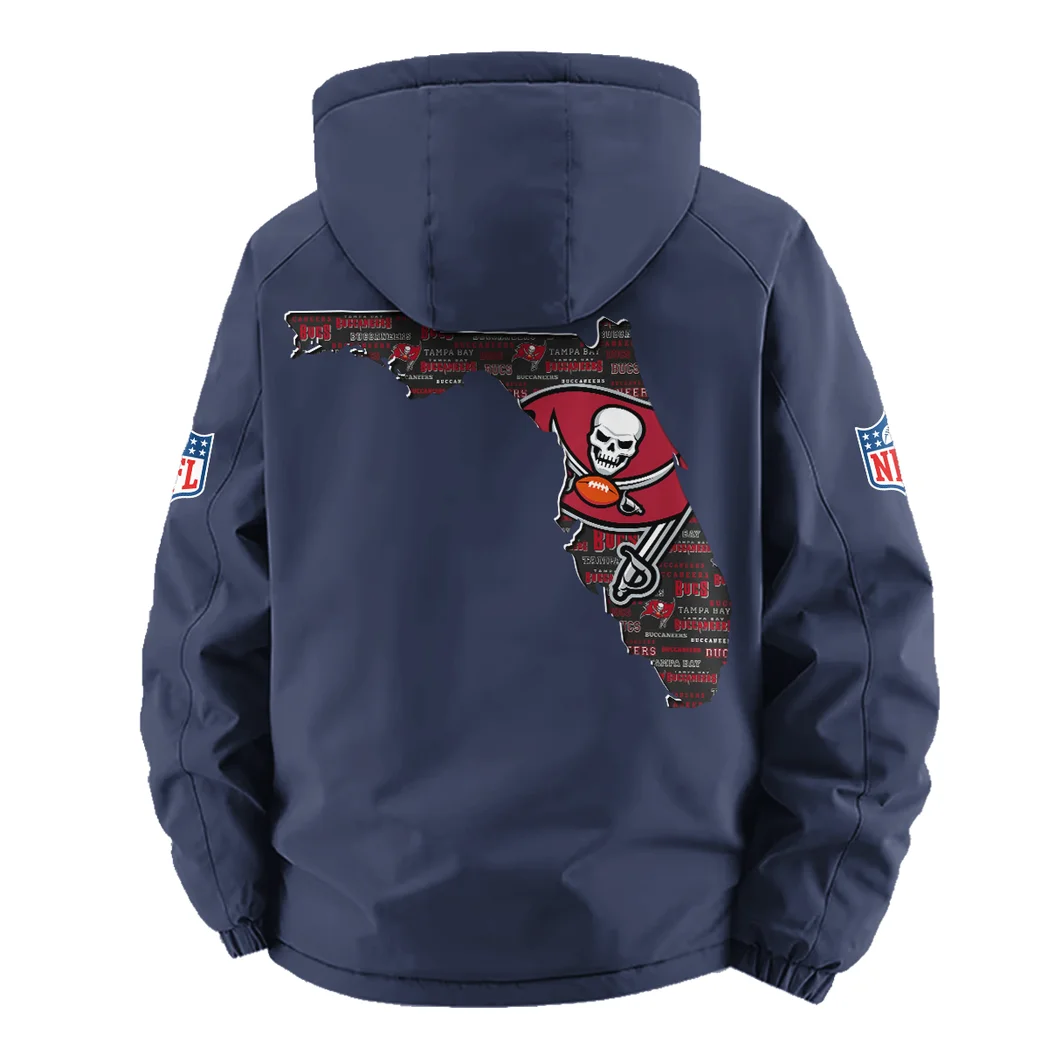 Coastal Army Fleece Windbreaker Jacket, Breathable Fleece Windwear HVN1466TB - Navy - Image 3