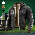 Safety Hybrid Fleece-Lined Hooded Jacket, All-Mountain Hooded Fleece HVN1480BE - Grey