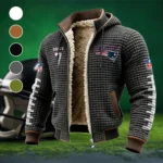 Elite Cornerback Fleece-Lined Hooded Jacket, Elite Athlete Winter Jacket HVN1480CD - Grey