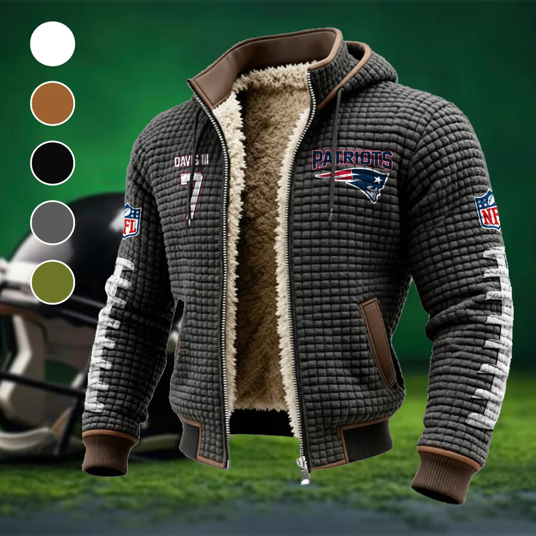 Elite Cornerback Fleece-Lined Hooded Jacket, Elite Athlete Winter Jacket HVN1480CD - Grey