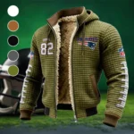 Blocking Specialist Fleece-Lined Hooded Jacket, Arctic Protection Hooded Zip HVN1480CJ - Green