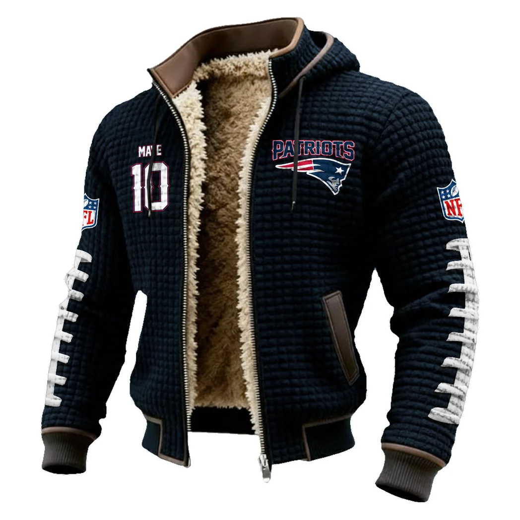 Field General Fleece-Lined Hooded Jacket, Deep Winter Insulated Hoody HVN1480DM - Black - Image 2
