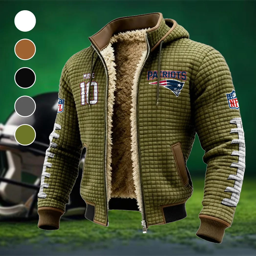 Field General Fleece-Lined Hooded Jacket, Deep Winter Insulated Hoody HVN1480DM - Green