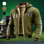 Roster Safety Fleece-Lined Hooded Jacket, Rugged Terrain Fleece Hoody HVN1480DP - Green