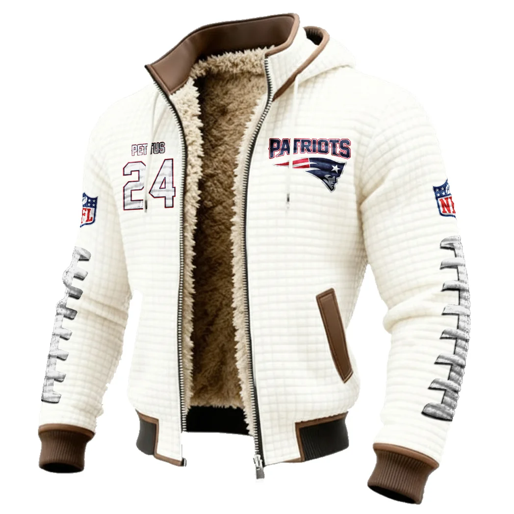 Roster Safety Fleece-Lined Hooded Jacket, Rugged Terrain Fleece Hoody HVN1480DP - White - Image 2