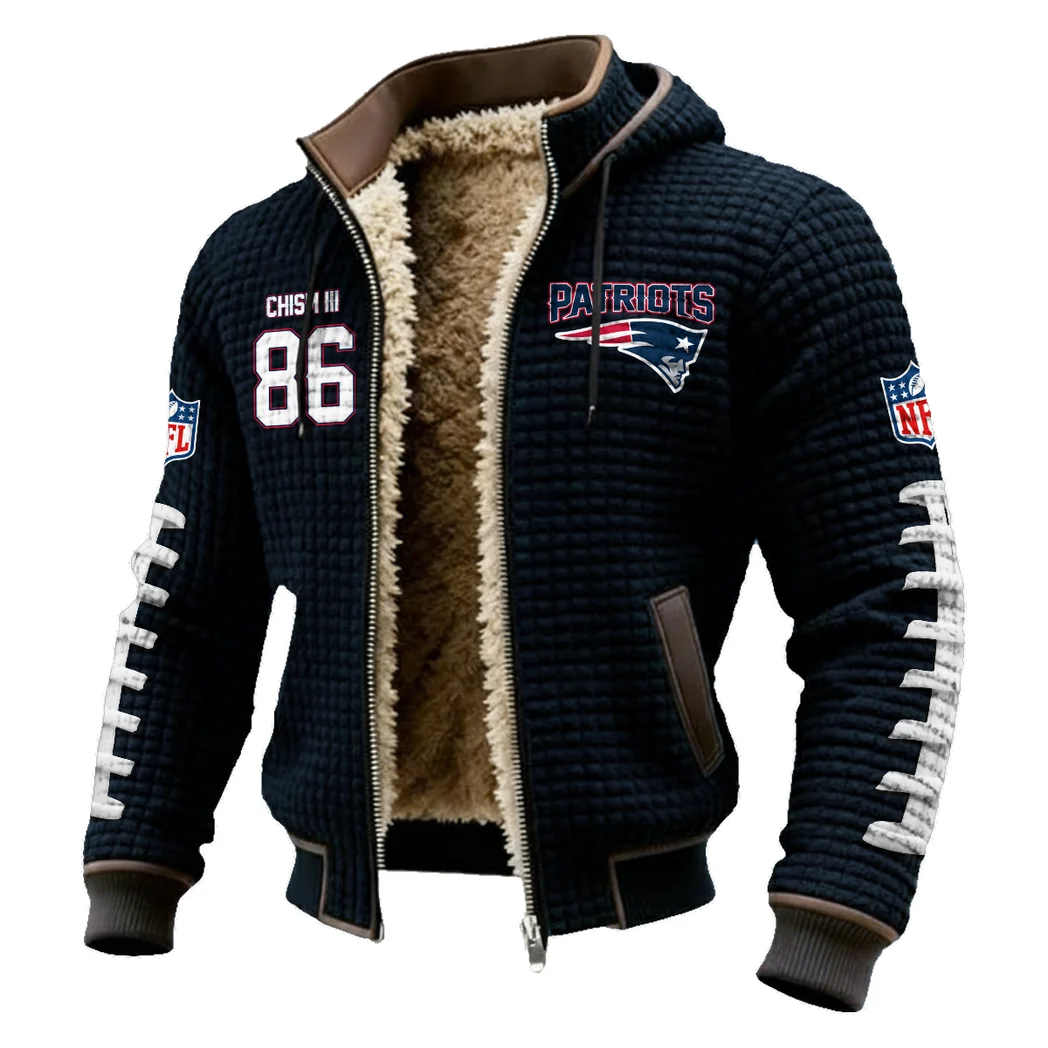 WR Prospect Fleece-Lined Hooded Jacket, Ultra-Soft Plush Lined Jacket HVN1480EC - Black - Image 2
