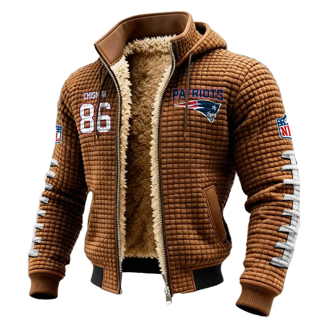 WR Prospect Fleece-Lined Hooded Jacket, Ultra-Soft Plush Lined Jacket HVN1480EC - brown - Image 2