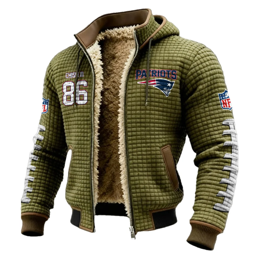WR Prospect Fleece-Lined Hooded Jacket, Ultra-Soft Plush Lined Jacket HVN1480EC - Green - Image 2