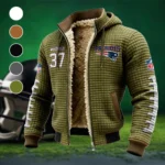 Offensive Utility Fleece-Lined Hooded Jacket, Endurance Sport Thermal Hoody HVN1480JW - Green