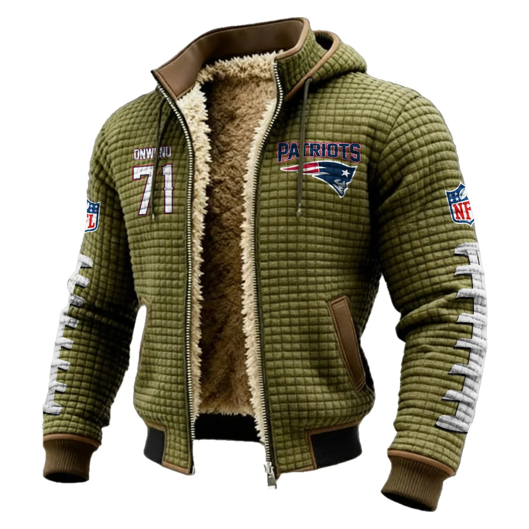 Versatile Lineman Fleece-Lined Hooded Jacket, Elite Athlete Winter Jacket HVN1480MO - Green - Image 2