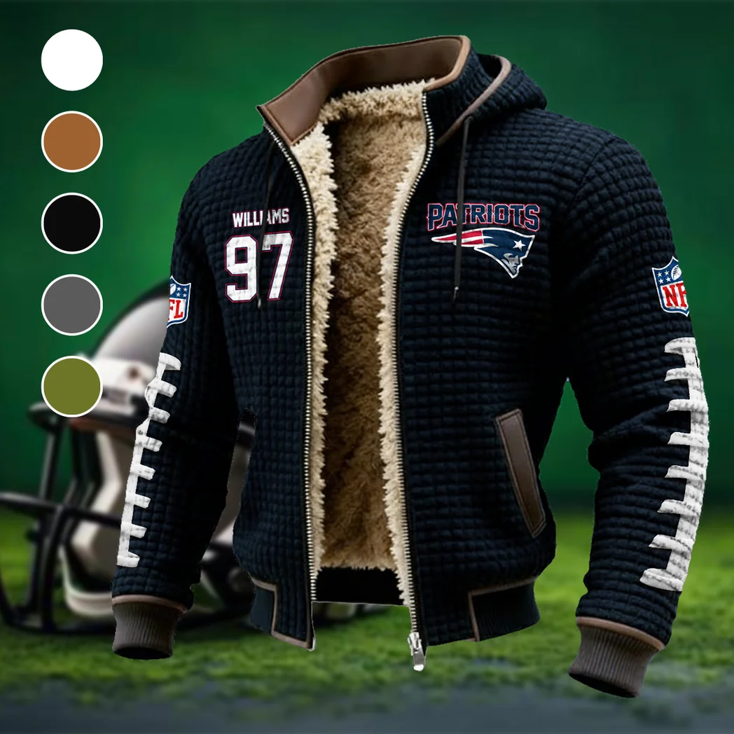 Defensive Talent Fleece-Lined Hooded Jacket, Wind-Blocker Insulated Hoody HVN1480MW - Black
