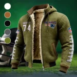 Interior Strength Fleece-Lined Hooded Jacket, Sub-Zero Fleece-Lined Shield HVN1480TM - Green
