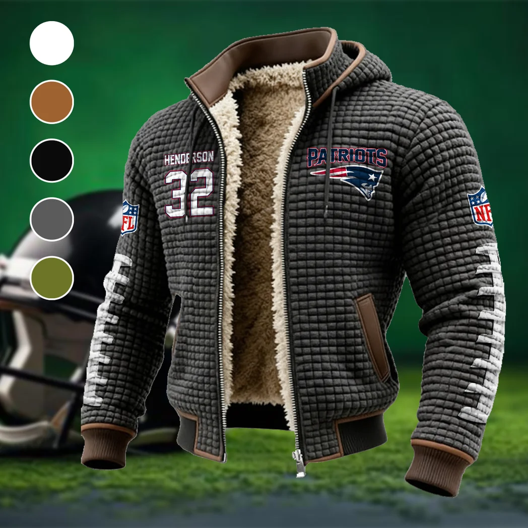 Backfield Talent Fleece-Lined Hooded Jacket, Deep Winter Insulated Hoody HVN1480TV - Grey