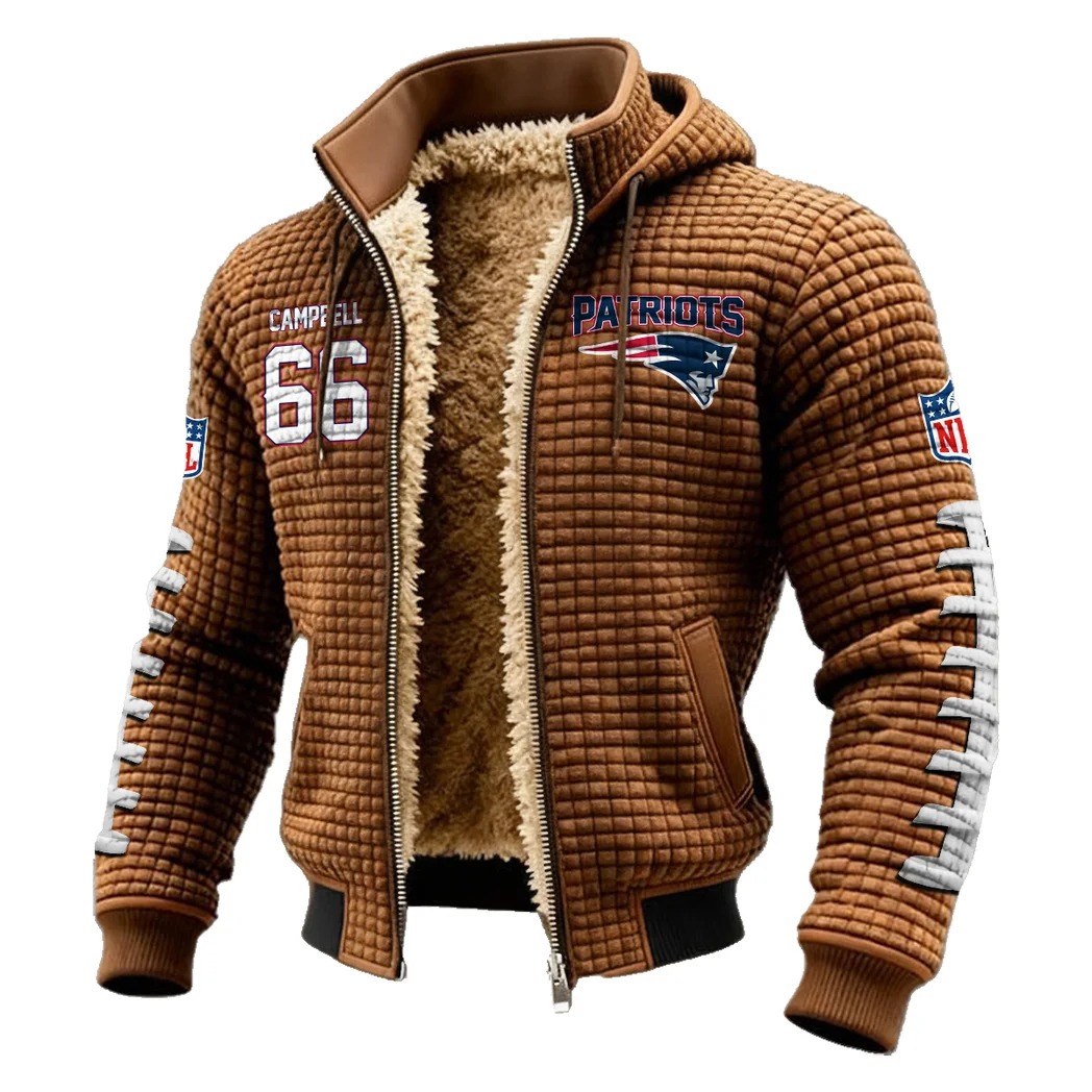 Edge Specialist Fleece-Lined Hooded Jacket, Rugged Terrain Fleece Hoody HVN1480WC - brown - Image 2