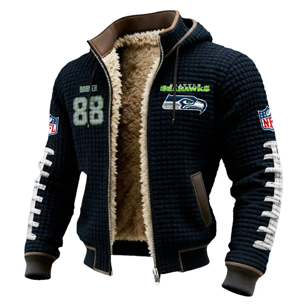 Offensive Hybrid Fleece-Lined Hooded Jacket, Dynamic Training Hooded Shell HVN1481AJ - Black - Image 2