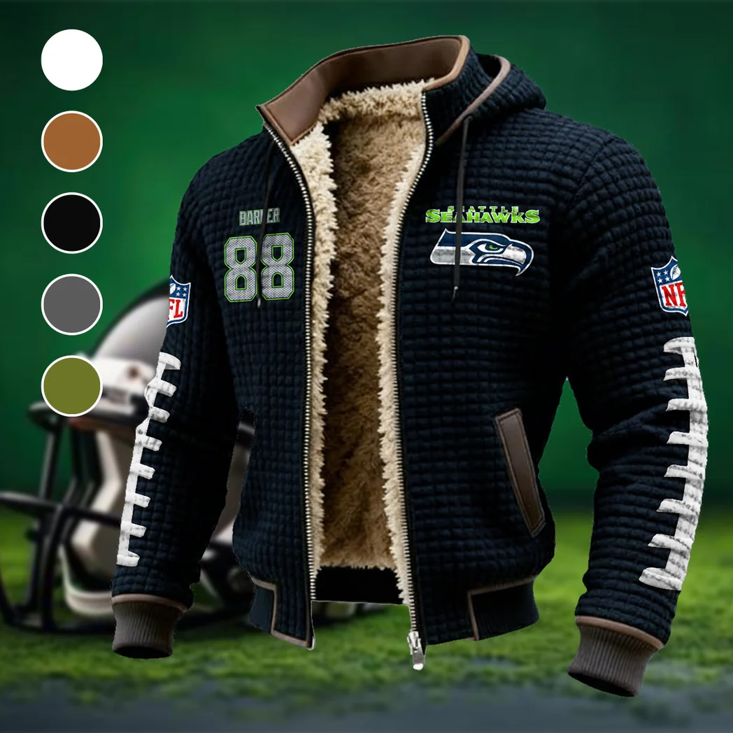 Offensive Hybrid Fleece-Lined Hooded Jacket, Dynamic Training Hooded Shell HVN1481AJ - Black