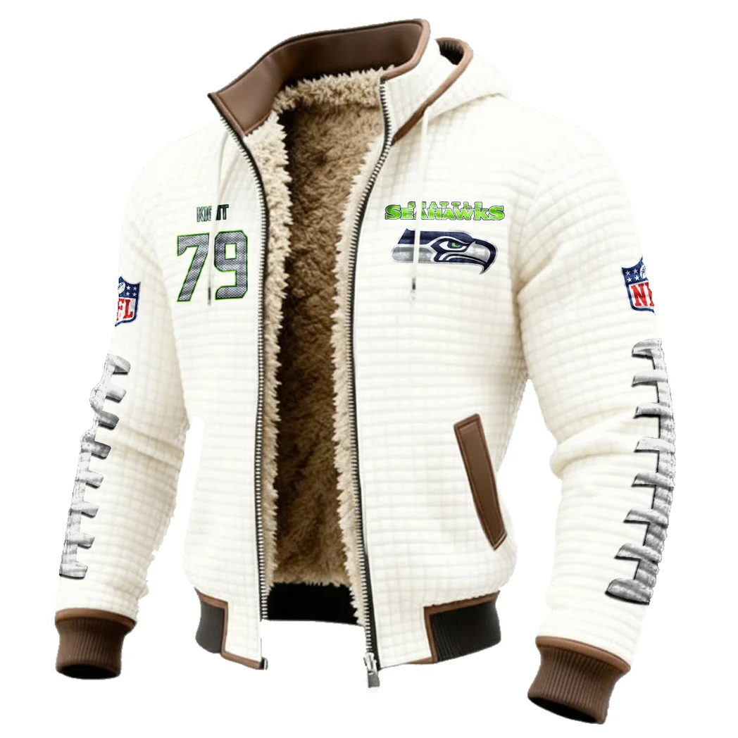 Line Prospect Fleece-Lined Hooded Jacket, High-Performance Trail Jacket HVN1481AK - White - Image 2