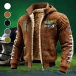 Roster Defender Fleece-Lined Hooded Jacket, Peak Performance Hooded Shell HVN1481CB - brown