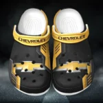 Everyday Utility Vehicle Culture Clog, Stylish All Over Print Lightweight Shoes for Auto Fans and Streetwear Style CAR185 - Yellow