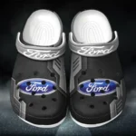 Gray Custom Pickup Truck All Over Print Clog, Car Culture Inspired Footwear Gift for Men and Women CAR185