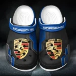 Historic American Ride Lover’s All Over Print Clog, Slip-On Shoes for Daily Comfort and Garage Style CAR185 - Blue