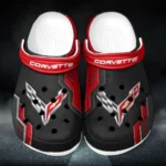 Personalized Performance Sedan Design Clog, Full Print Slip-On Footwear Gift for Car Lovers CAR185 - Red