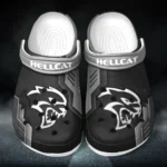 Gray Edition Street Racer Inspired All Over Print Clog, Perfect Gift Footwear for Automotive Enthusiasts CAR185