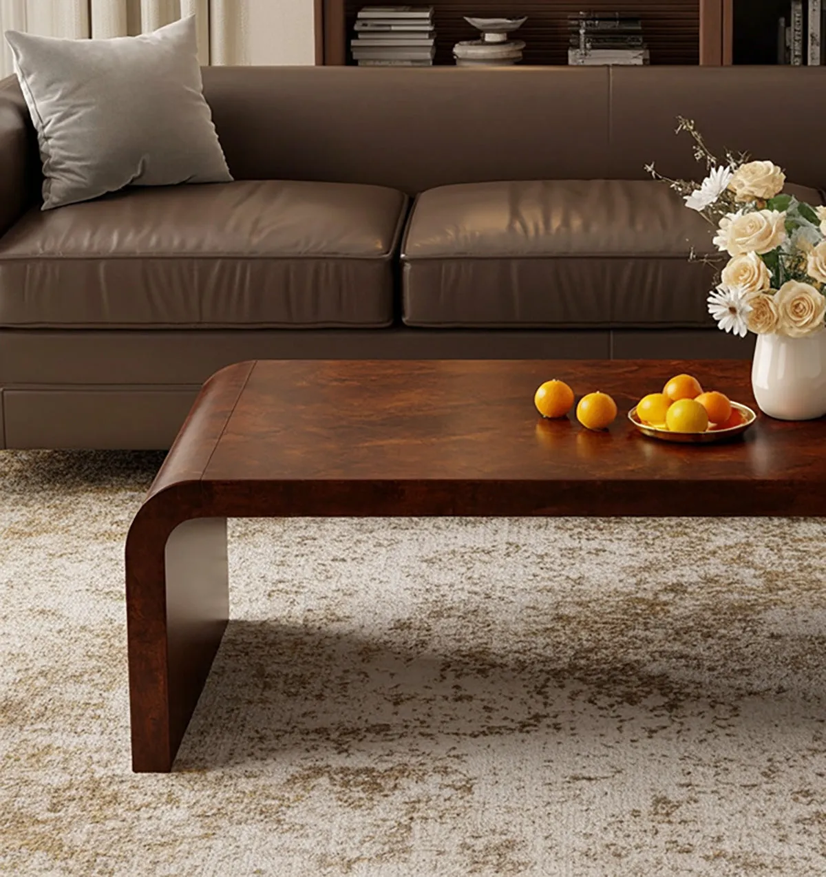 Live Edge Lounge Coffee Table Solid Wood Modern Home - Image 2