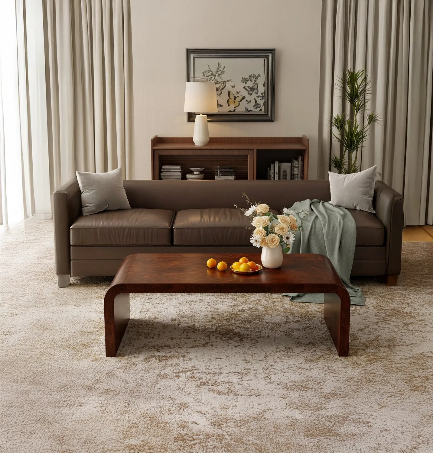 Live Edge Lounge Coffee Table Solid Wood Modern Home - Image 3