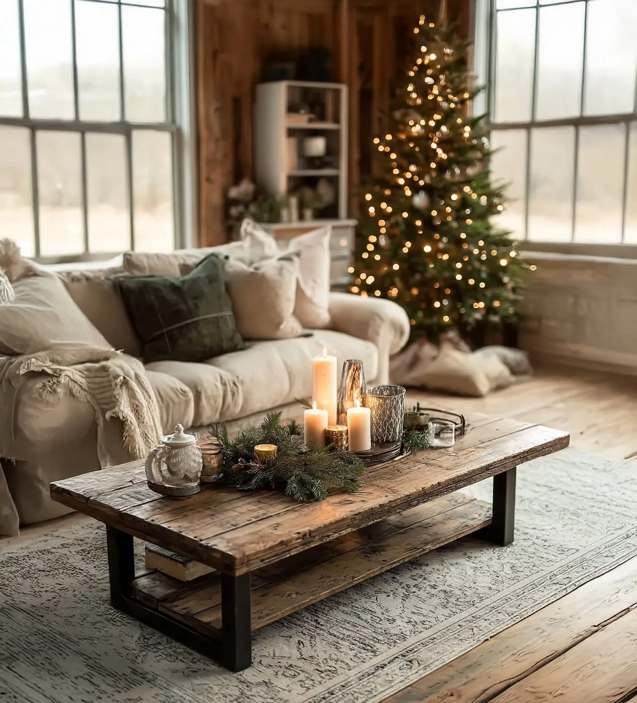 Solid Wood Live Edge Coffee Table Metal Leg Frame Handmade